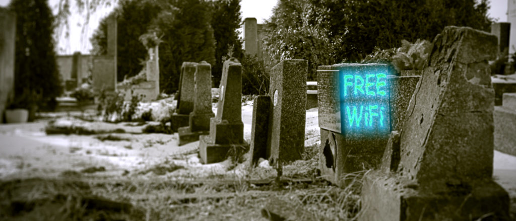 Cemetery WiFi Headstone